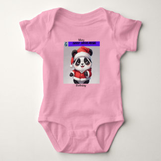 Body Para Bebé Dulce Panda Navidades Ropa para bebés Escribible