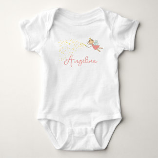 Body Para Bebé Dulce Princesa Hada Rosa & Estrellas Niña Capricho