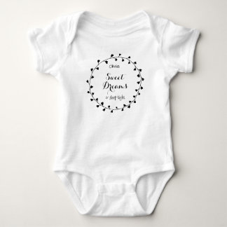 Body Para Bebé Dulce Sueños Dormir Corazón Estrecho Bebé Niña