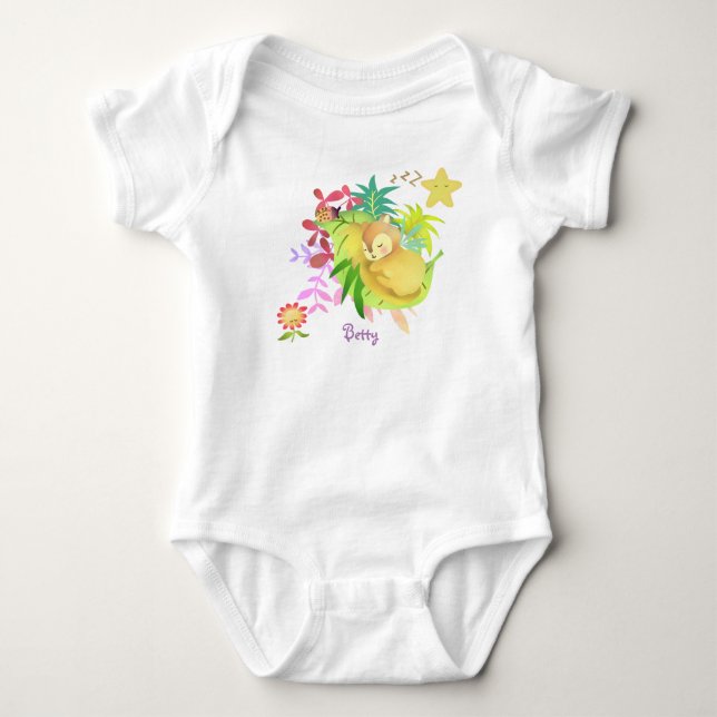 Body Para Bebé Dulce Sueños Squirrel Baby Bodysuit (Anverso)