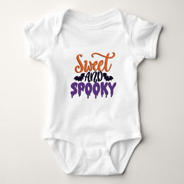 Body Para Bebé Dulce Y Espeluznante (Anverso)