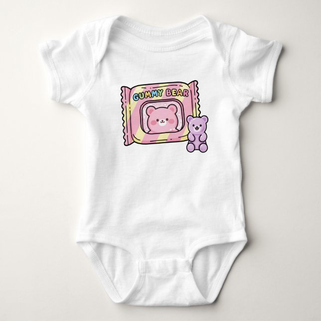 Body Para Bebé Dulces Ositos Kawaii Masticables (Anverso)