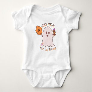 Body Para Bebé Dulces para el primer Halloween del bebé Fantasma