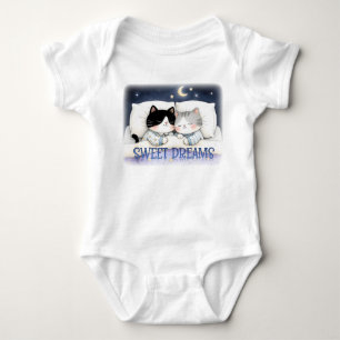 Body Para Bebé Dulces Sueños Gato Durmiendo