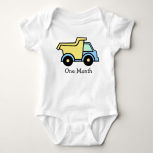 Body Para Bebé Dump Truck First Month