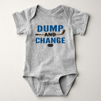 Body Para Bebé Dump y cambio de hockey Baby Bodysuit Royal Blue