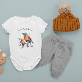 Body Para Bebé Dúo Scandi Aviary, personalizado