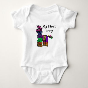 Body Para Bebé Durmiente del bebé del Pinata - mi primer potro