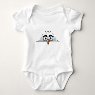 Body Para Bebé Eagle Peeking Cute Adorable Gracioso Personalizado