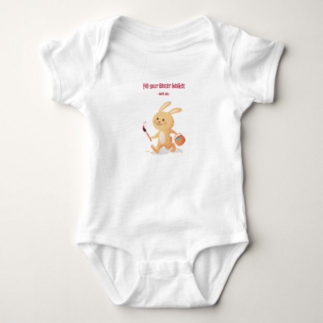 Body Para Bebé Easter Bunny Stories - Baby Bodysuit (Anverso)