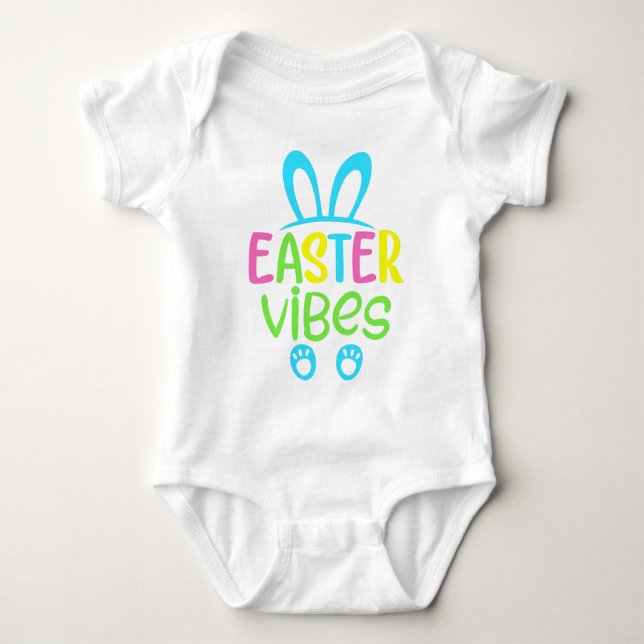 Body Para Bebé Easter Vibes Pastel (Anverso)