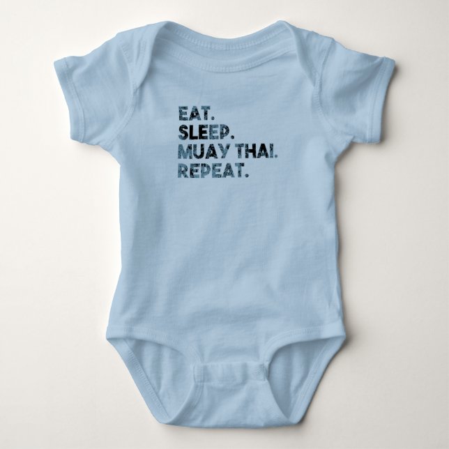 Body Para Bebé Eche Sleep Muay Thai Repeat (Anverso)