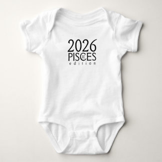 Body Para Bebé Edición de Piscis 2026 con símbolo