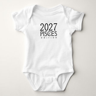 Body Para Bebé Edición Piscis 2027 con símbolo
