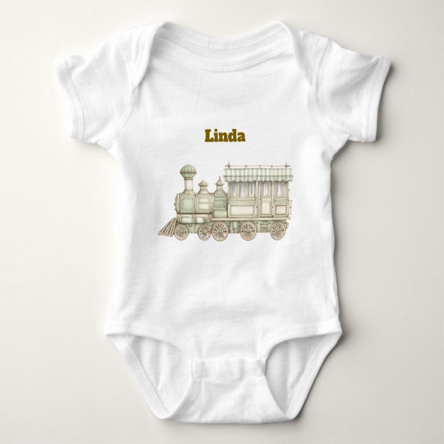 Body Para Bebé  Editable Neutral Baby Bodysuit (Anverso)