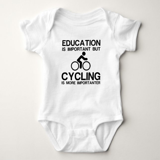 BODY PARA BEBÉ EDUCACIÓN IMPORTANTE IMPORTANTE DEL CICLISMO (Anverso)