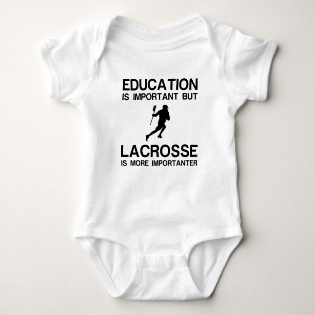BODY PARA BEBÉ EDUCATION IMPORTANT LACROSSE IMPORTANTER (Anverso)