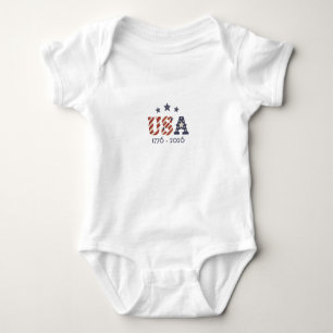Body Para Bebé EE. UU. 1776 2026 Aniversario 250 americano 