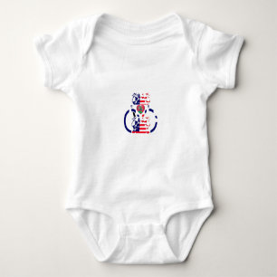 Body Para Bebé EEUU Hope Hermosa Ar de diseño de Bandera Nacional