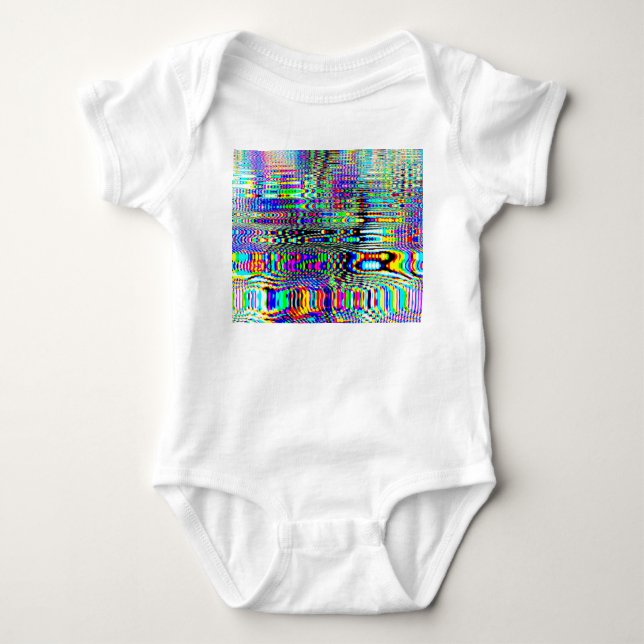 Body Para Bebé Efectos digitales: diseño abstracto multicolor (Anverso)