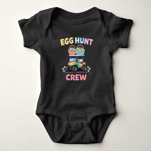 Body Para Bebé Egg Hunt Crew Kids Easter Holiday (Anverso)