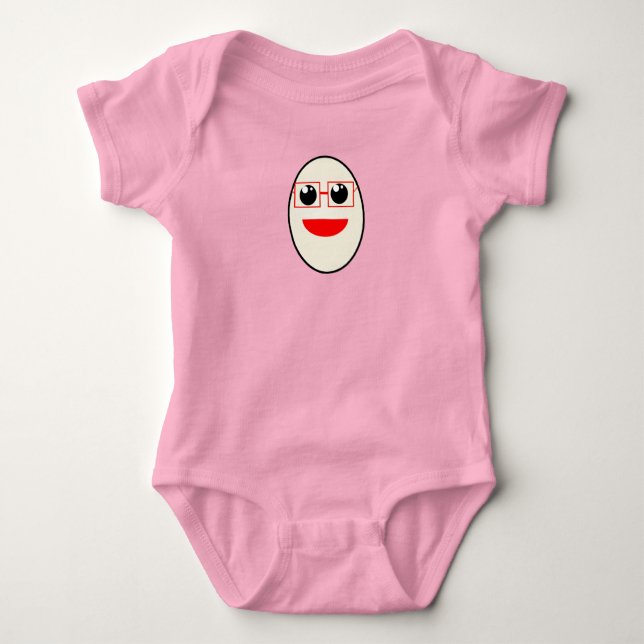 Body Para Bebé Egghead Tee-Shirt (Anverso)