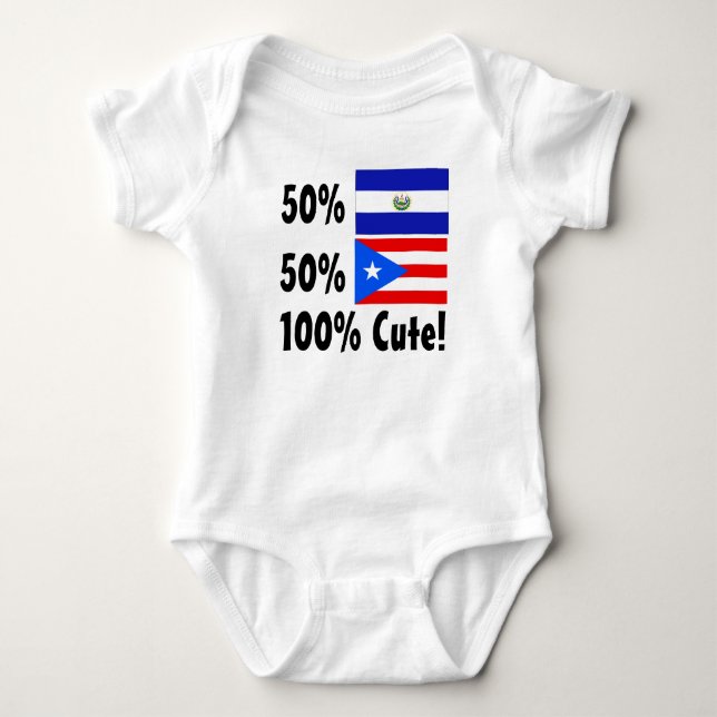 Body Para Bebé El 50% Saldavorian el 50% Puerto Rico el 100% (Anverso)