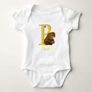 Body Para Bebé El ABC B animal es para bebés de oso