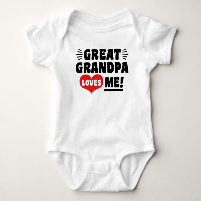 Body Para Bebé El abuelo me ama (Anverso)
