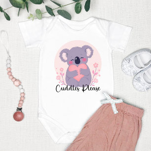 Body Para Bebé El Adorable Oso De Koala "Cuadros Por Favor"