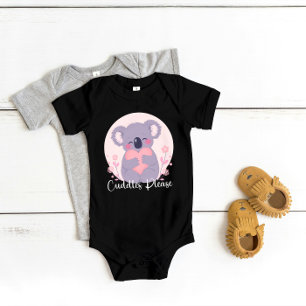 Body Para Bebé El Adorable Oso De Koala "Cuadros Por Favor"
