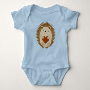 Body Para Bebé El Adorable Personalizado Hedgehog sosteniendo un 