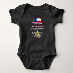 Body Para Bebé El americano crecido con Coahuilense arraiga  