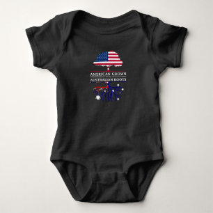 Body Para Bebé El americano crecido con el australiano arraiga