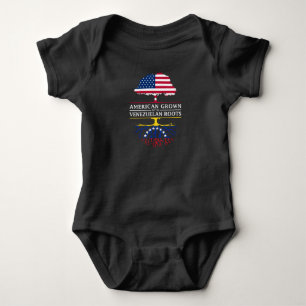 Body Para Bebé El americano crecido con el venezolano arraiga