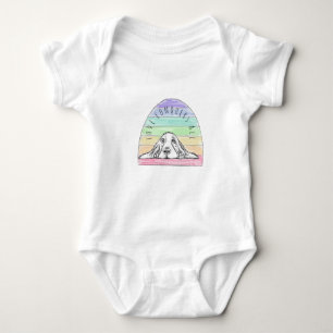 Body Para Bebé el amor conquista todo el perro rainbow basset 