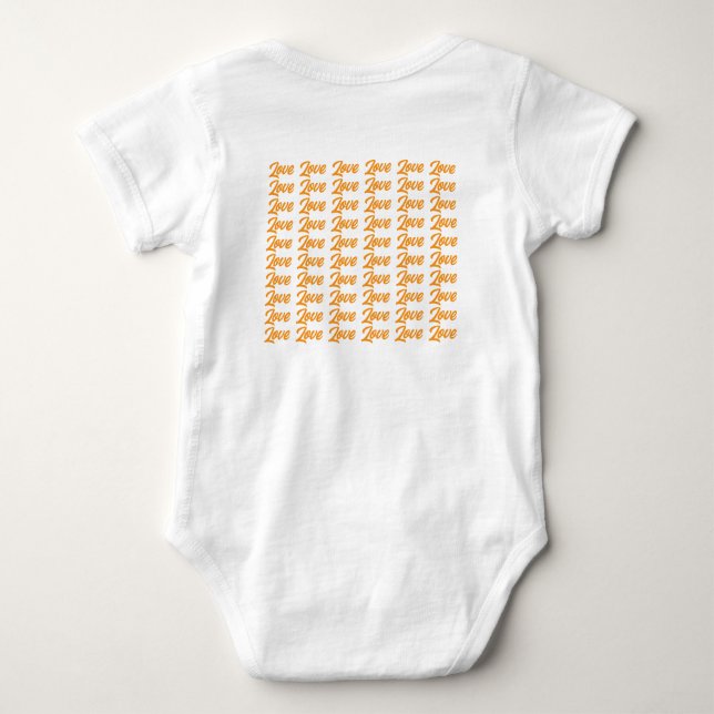 Body Para Bebé El amor de los Naranjas de la pipa (Reverso)