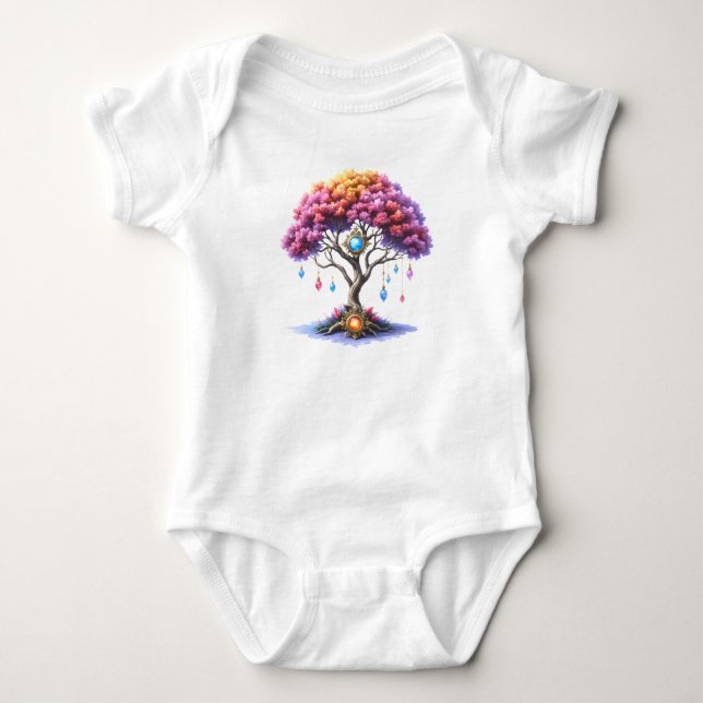 Body Para Bebé El Árbol Celestial del Devenir. (Anverso)