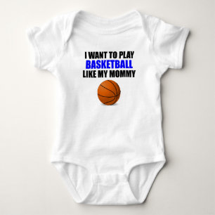 Body Para Bebé El baloncesto tiene gusto de mi mamá