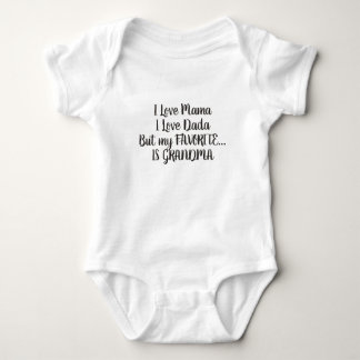 Body Para Bebé El bebé ama a la abuela