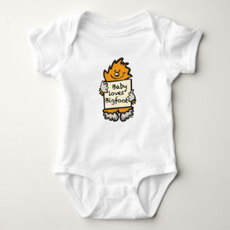 Body Para Bebé El bebé ama Bigfoot Onsie