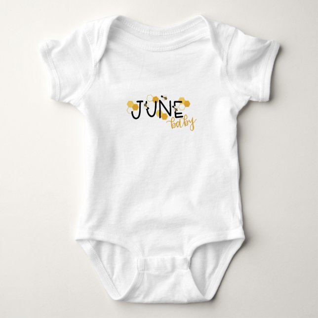 Body Para Bebé El bebé de junio (Anverso)