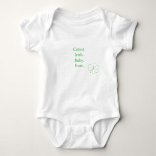 Body Para Bebé El bebé irlandés más lindo jamás Green Lucky Shamr