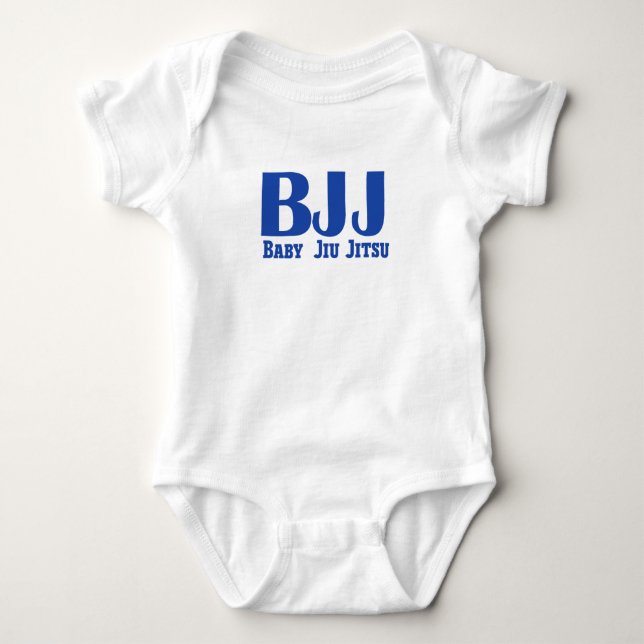 Body Para Bebé El bebé Jiu Jitsu Bodysuit (Anverso)