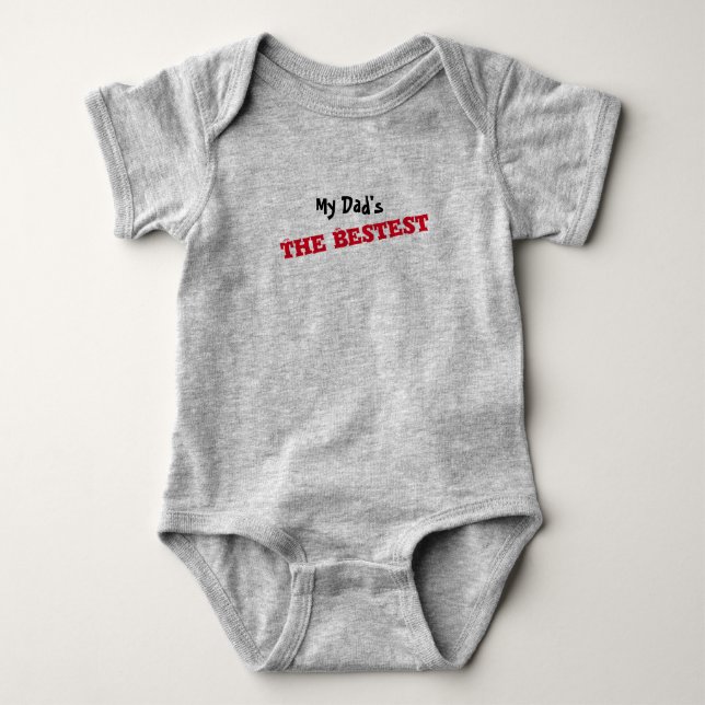 Body Para Bebé El Bestest de mi papá - (Anverso)
