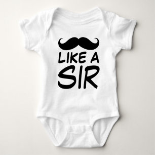 Body Para Bebé El bigote divertido tiene gusto de un sir Baby