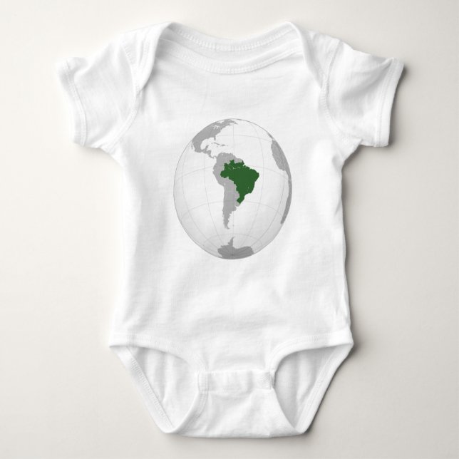 Body Para Bebé El Brasil (proyección orthográfica) (Anverso)