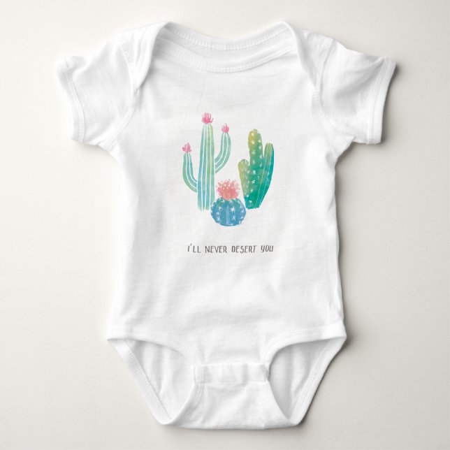 Body Para Bebé El cactus bohemio el | nunca le abandonaré (Anverso)