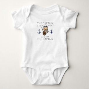 Body Para Bebé El capitán siempre tiene razón y yo soy el Ca