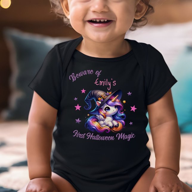 Body Para Bebé El caprichoso Chica de unicornio de Halloween pers (Subido por el creador)